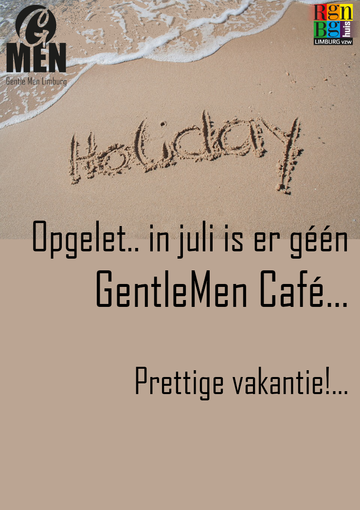 AfficheGentleMenCafe vakantie